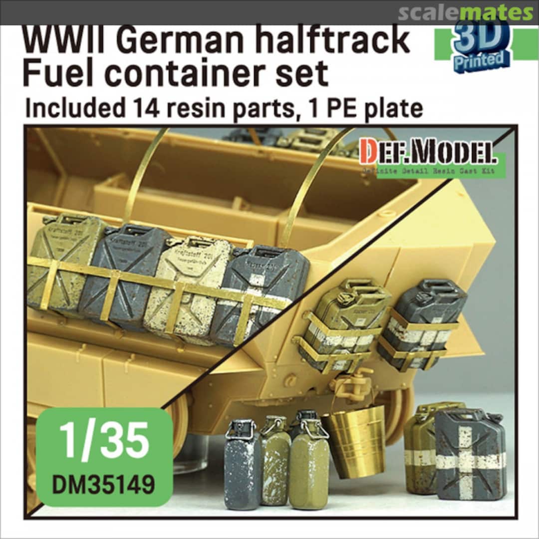 Boxart WWII German Sd.Kfz. 251 Fuel container set DM35149 Def.Model Boxart WWII German Sd.Kfz. 251 Fuel container set DM35149 Def.Model