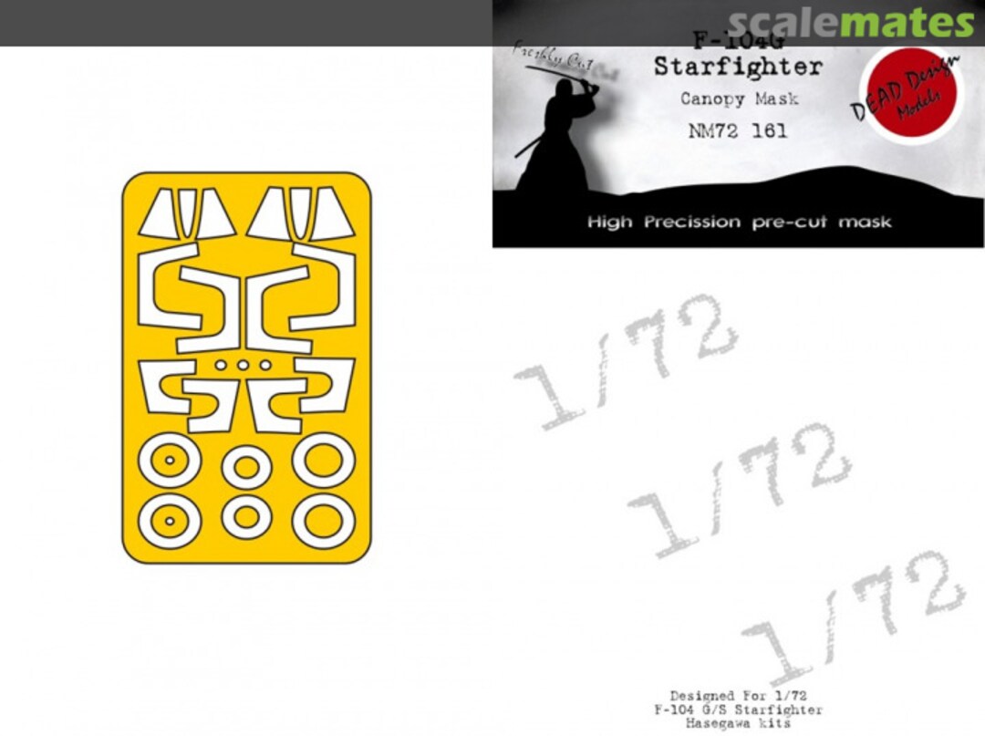 Boxart F-104G Starfighter Canopy Mask NM72161 DEAD Design Models