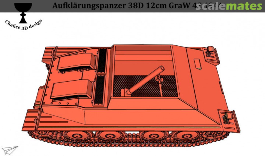 Boxart Aufklarungspanzer 38D 12cm GraW 42 CD019 Chalice 3D Design Boxart Aufklarungspanzer 38D 12cm GraW 42 CD019 Chalice 3D Design