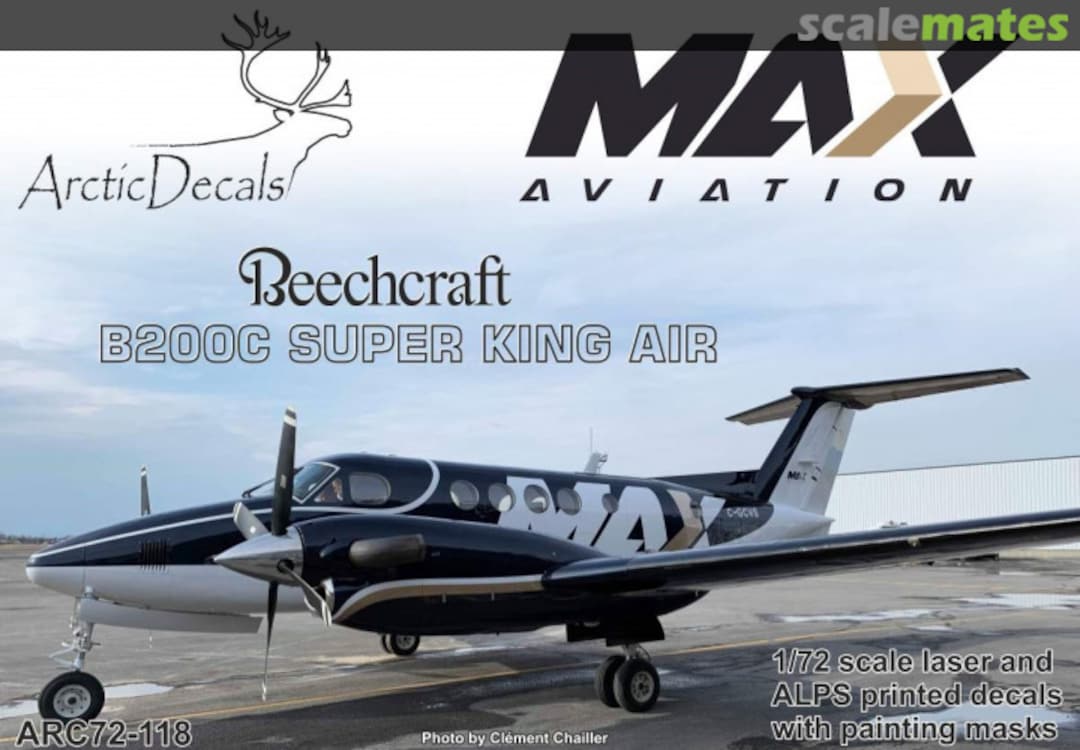Boxart Beech B200C MAX Aviation ARC72-118 Arctic Decals
