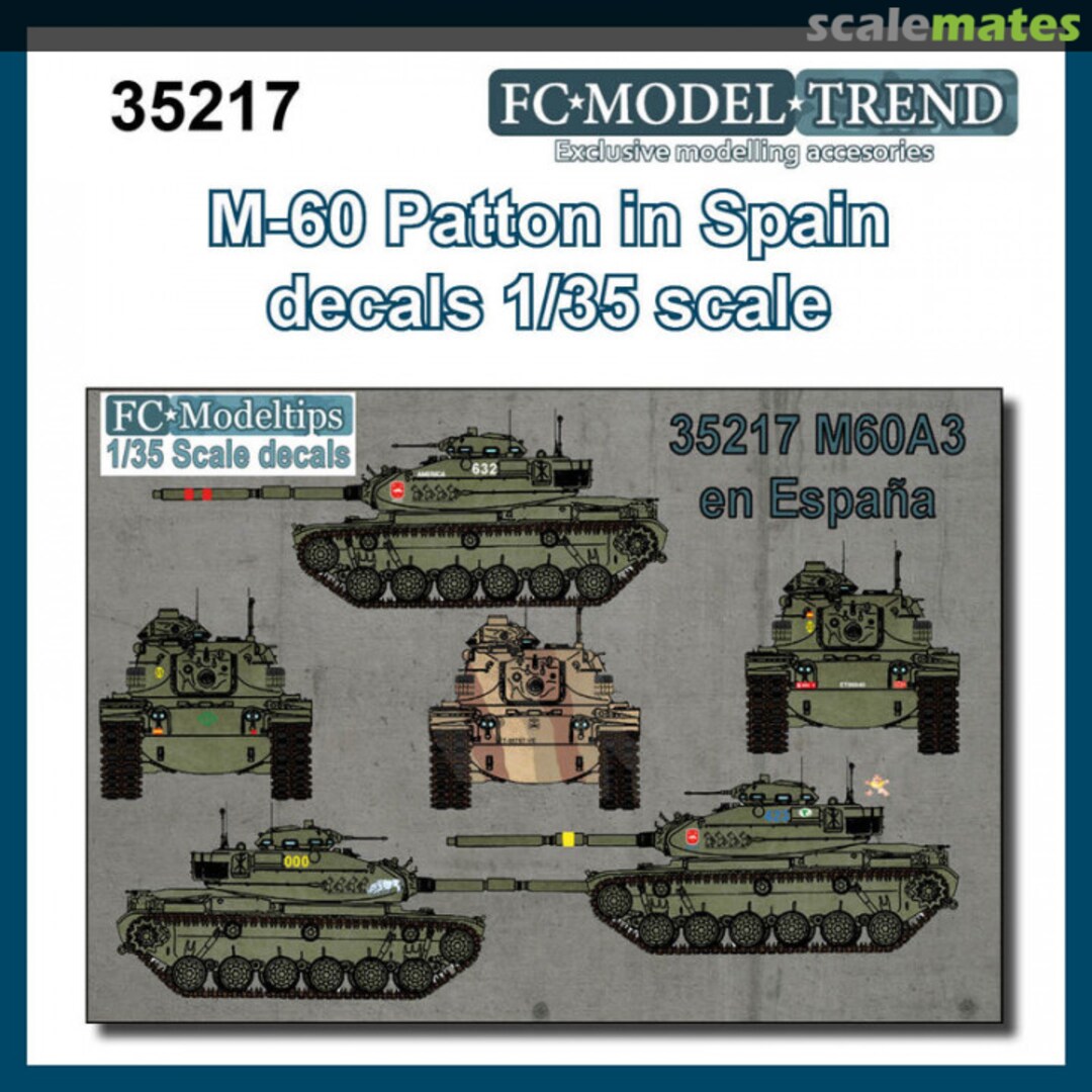 Boxart M60 Patton in Spain decals 35217 FC Model Trend Boxart M60 Patton in Spain decals 35217 FC Model Trend