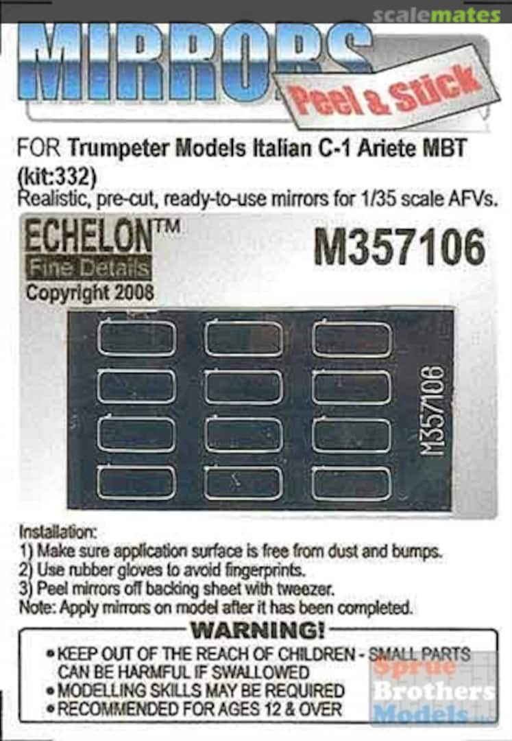 Boxart Italian C-1 Ariete MBT Mirrors M357106 Echelon Fine Details Boxart Italian C-1 Ariete MBT Mirrors M357106 Echelon Fine Details