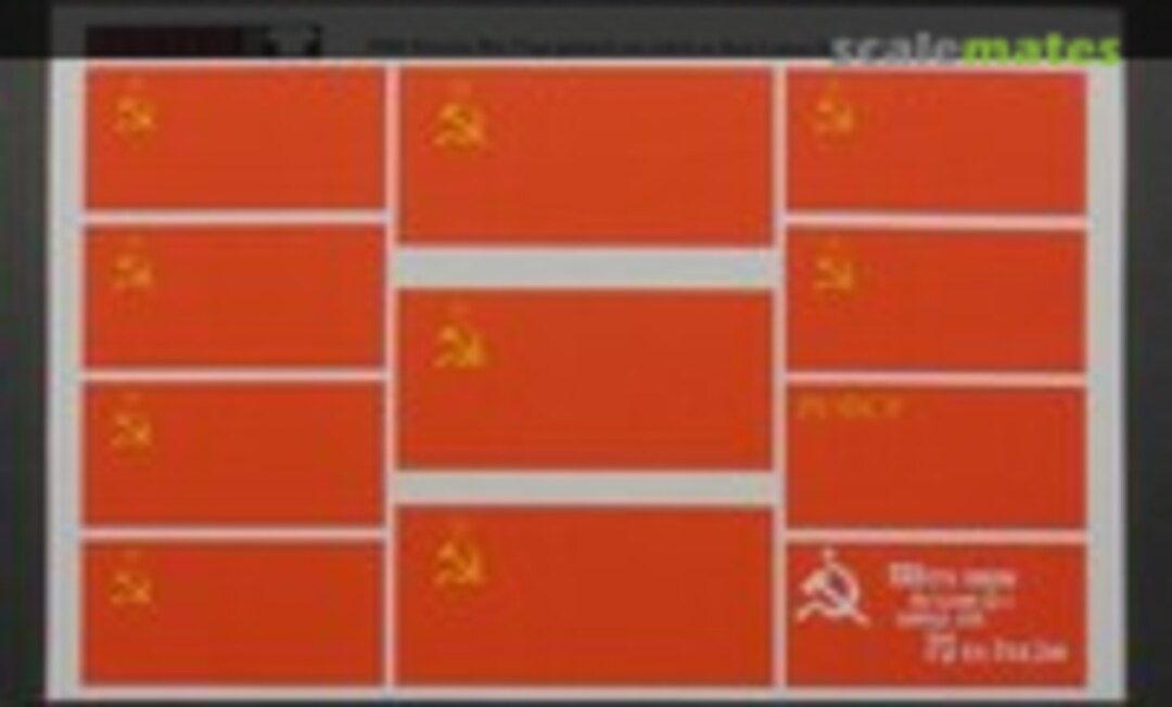 1:35 Russian War Flags Printed One-Sided on Real Cotton Sheet (Reality in Scale 35006) 35006