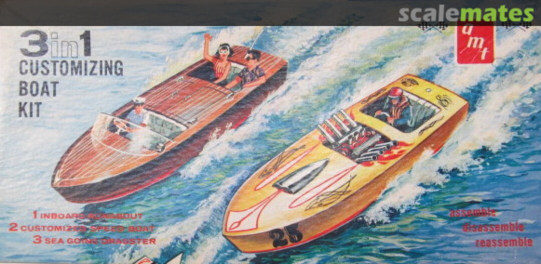 Boxart 3 in 1 Customizing boat kit 8125 AMT