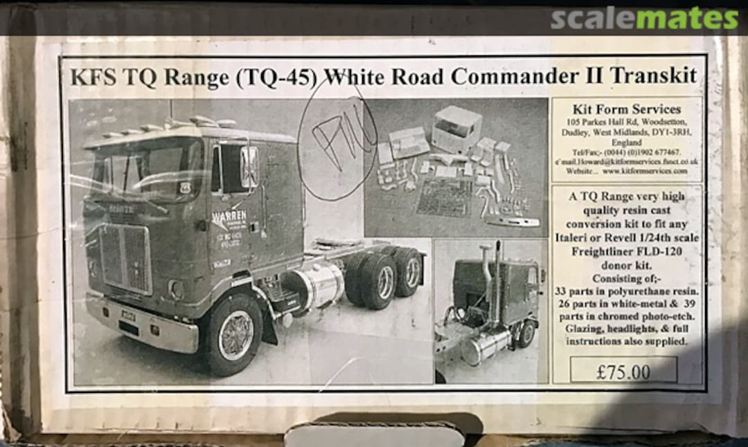 Boxart White Road Commander II Transkit TQ-45 Kit Form Services Boxart White Road Commander II Transkit TQ-45 Kit Form Services