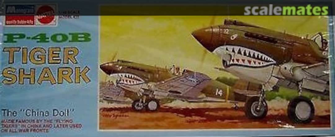 Boxart P-40B Tiger Shark 6803 Monogram/Mattel Boxart P-40B Tiger Shark 6803 Monogram/Mattel