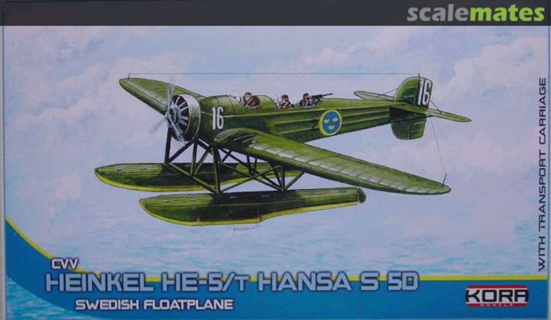 Boxart Heinkel He-5/T "Hansa S5C with transport carriage 72198 Kora Models Boxart Heinkel He-5/T "Hansa S5C with transport carriage 72198 Kora Models