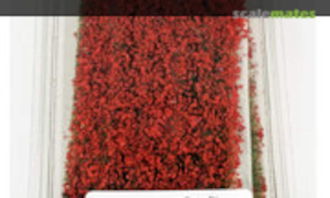 1:35 Poppy Flowers 6mm Static Grass Strips Self-Adhesive x 10 (War World Scenics 13-0318-WWS012) 13-0318-WWS012