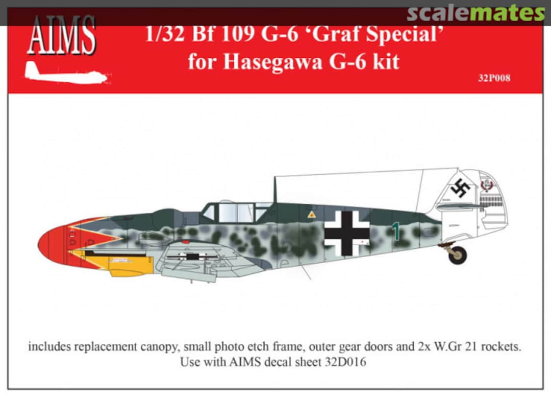 Boxart Messerschmitt Bf 109G-6 'Graf Special' 32P008 AIMS Boxart Messerschmitt Bf 109G-6 'Graf Special' 32P008 AIMS