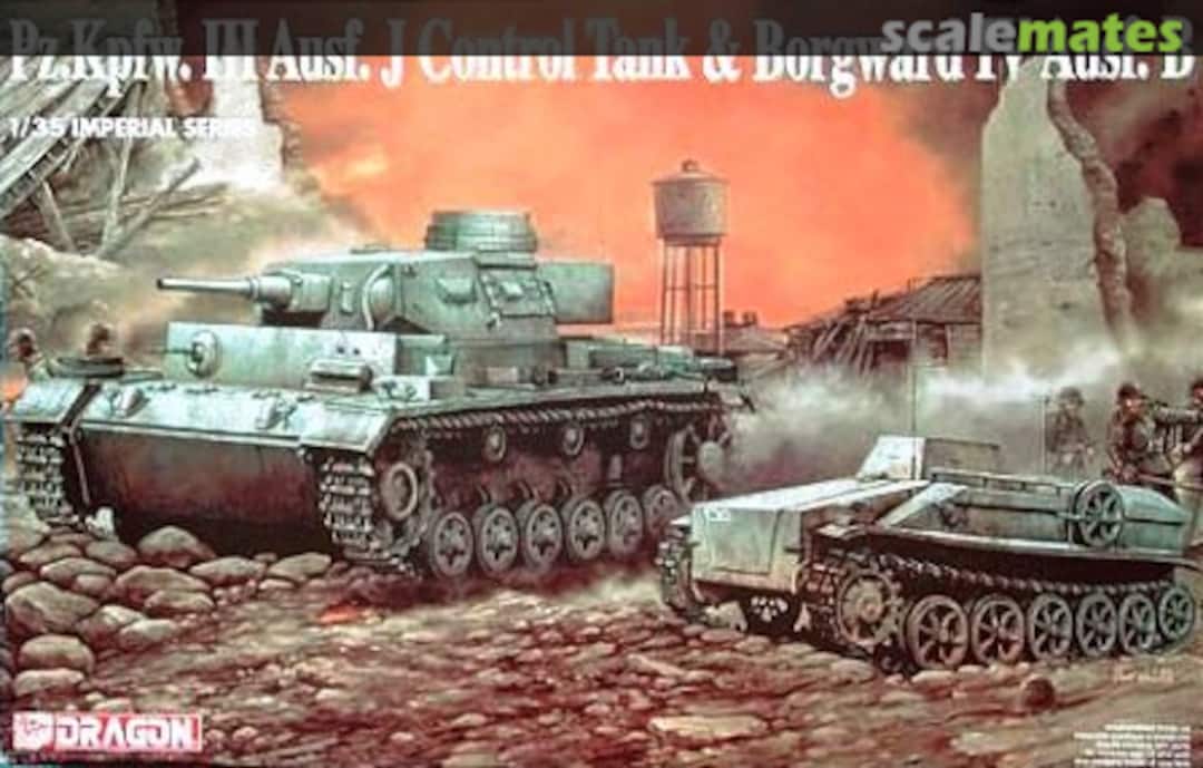 Boxart Pz.Kpfw. III Ausf. J Control Tank & Borgward IV Ausf. B 9054 Dragon Boxart Pz.Kpfw. III Ausf. J Control Tank & Borgward IV Ausf. B 9054 Dragon