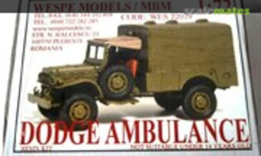 Dodge Ambulance (Wespe Models WES 72079)