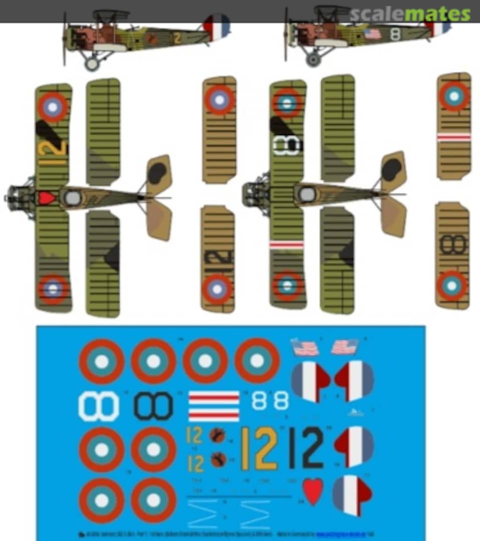 Boxart Salmson 2A2 USAS - Part 1: 1st Aero & 88th Aero 48 4084 Peddinghaus-Decals Boxart Salmson 2A2 USAS - Part 1: 1st Aero & 88th Aero 48 4084 Peddinghaus-Decals