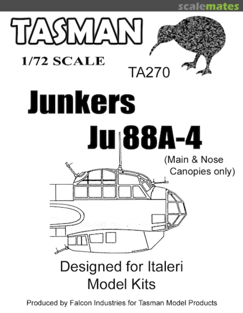 Boxart Junkers Ju 88A-4 TA270 Tasman Model Products Boxart Junkers Ju 88A-4 TA270 Tasman Model Products