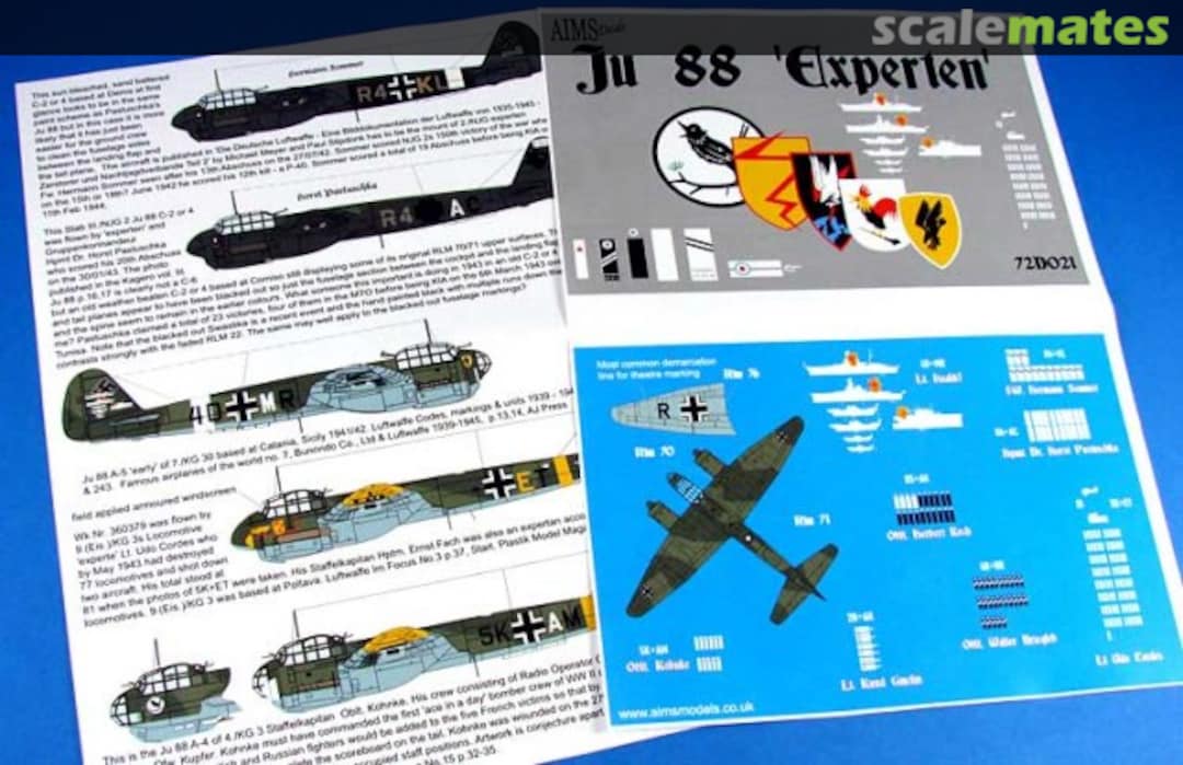 Boxart Ju 88 "Experten" 72D021 AIMS Boxart Ju 88 "Experten" 72D021 AIMS