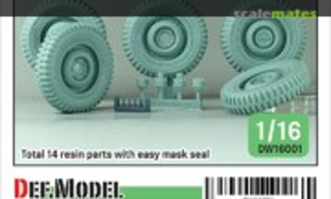 1:16 1/4 ton 4x4 G503 MB Utility Truck sagged wheel set (Def.Model DW16001) DW16001