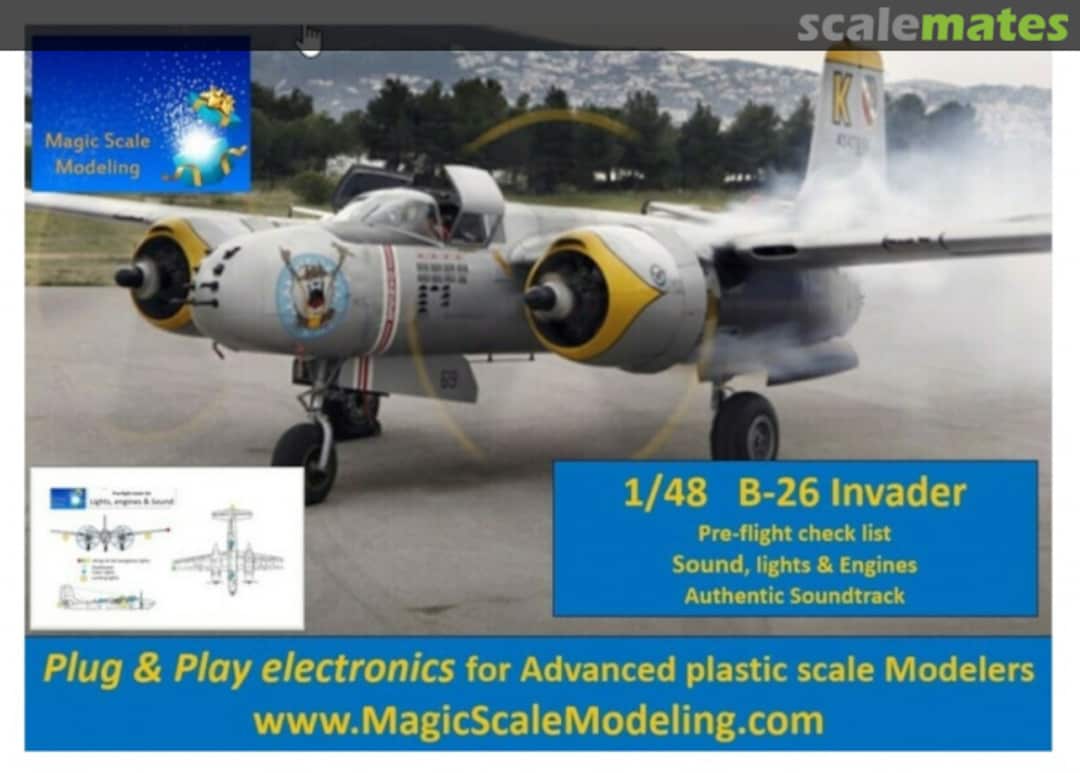 Boxart B26 Invader - Lights and Sound MSM-042 Magic Scale Modeling Boxart B26 Invader - Lights and Sound MSM-042 Magic Scale Modeling
