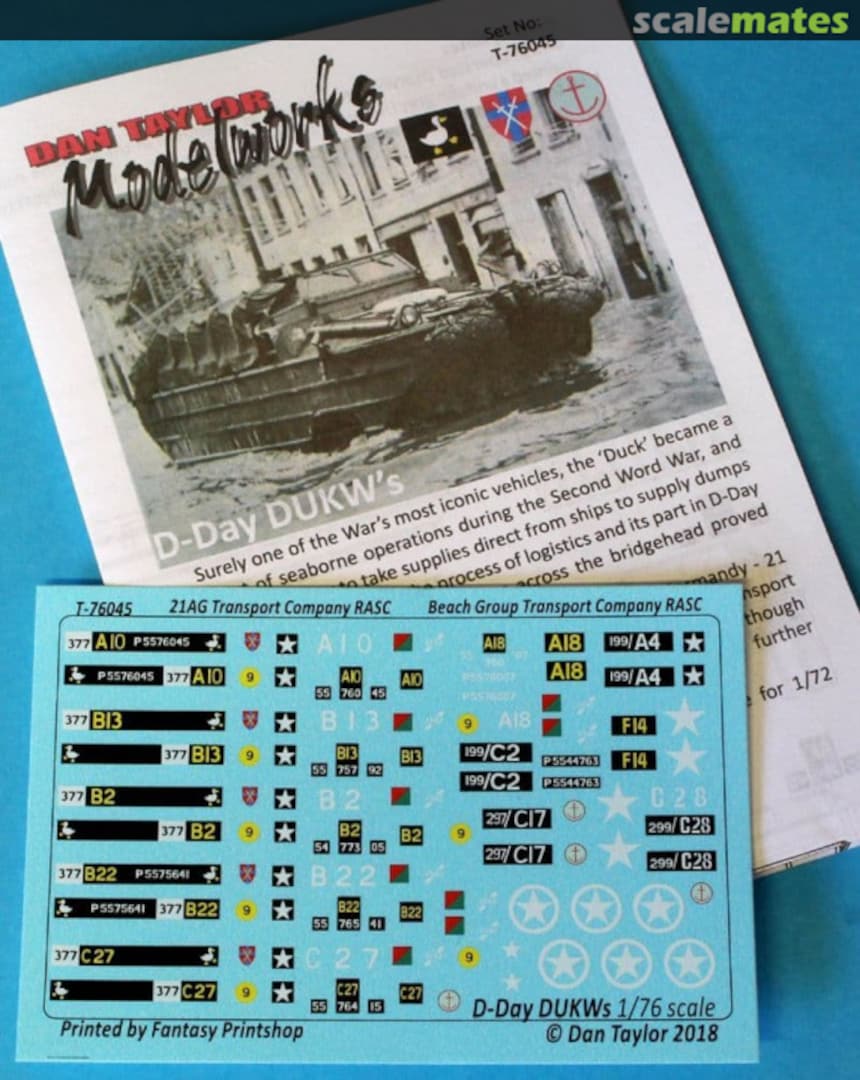 Boxart D-Day DUKWs T-76045 Dan Taylor Modelworks Boxart D-Day DUKWs T-76045 Dan Taylor Modelworks