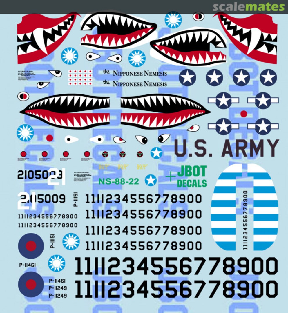 Boxart Egg P-40 Sharkmouth JBOT Decals Boxart Egg P-40 Sharkmouth JBOT Decals