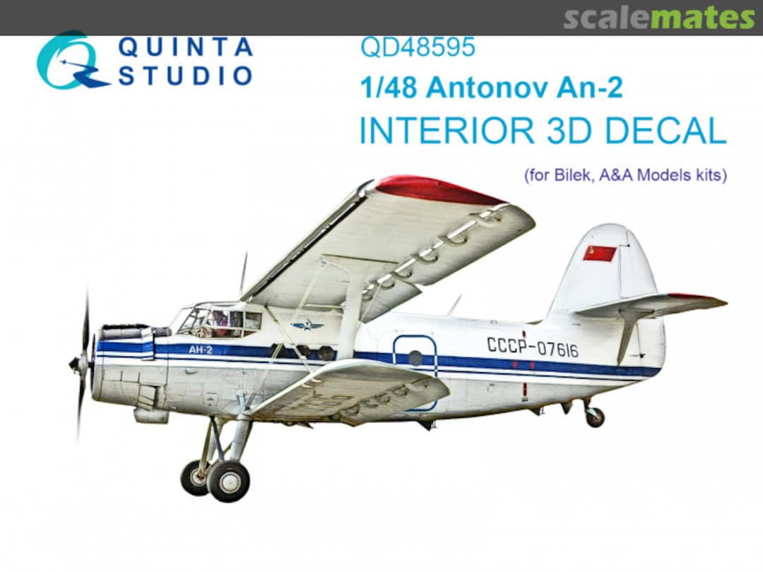 Boxart Antonov An-2 interior 3D decals QD48595 Quinta Studio Boxart Antonov An-2 interior 3D decals QD48595 Quinta Studio