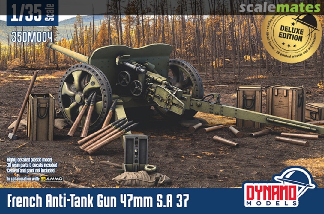 Boxart Anti-Tank Gun 47mm S.A 37 35DM004D Dynamo Models