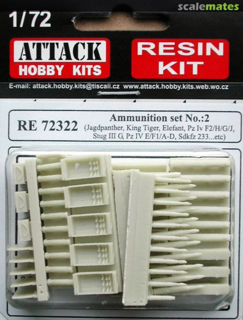 Boxart Ammunition Set No.:2 72322 Attack Hobby Kits Boxart Ammunition Set No.:2 72322 Attack Hobby Kits