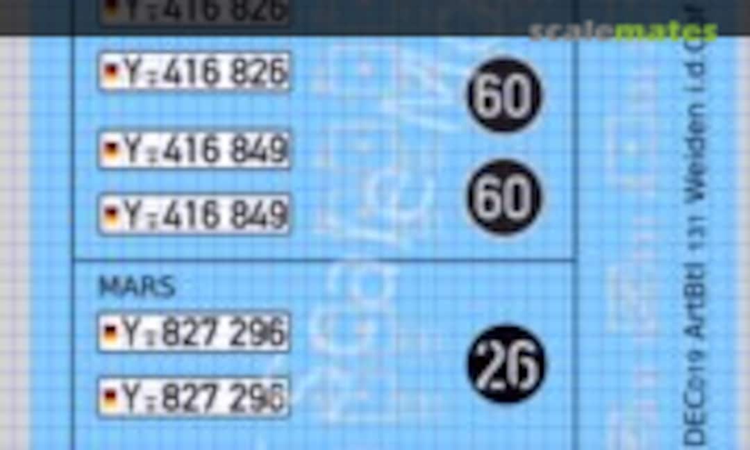 1:35 Decalbogen Art.Btl 131 Weiden i.d.Opf. (Perfect Scale Modellbau DEC019)