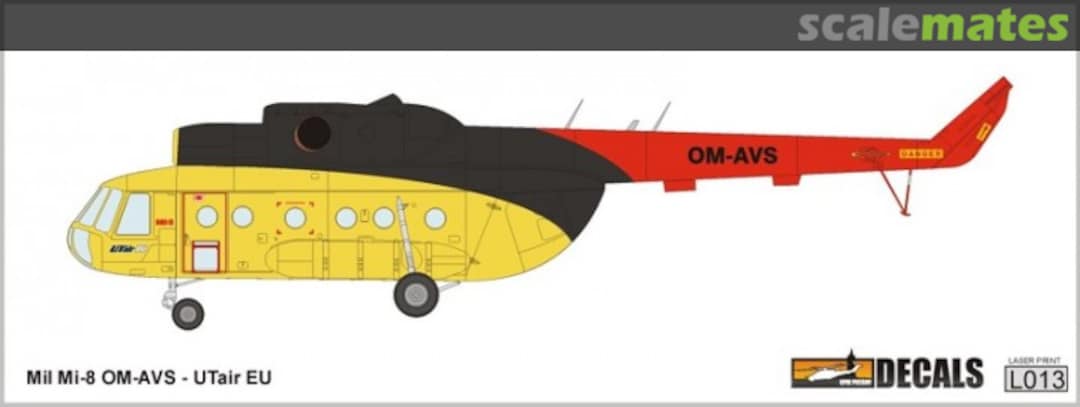 Boxart Mil Mi-8 OM-AVS UTair EU L013 KPM Prešov Boxart Mil Mi-8 OM-AVS UTair EU L013 KPM Prešov