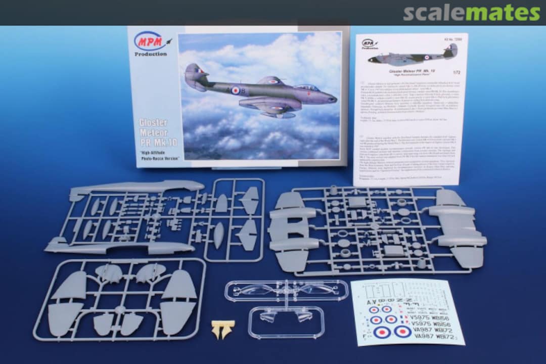 Contents Gloster Meteor PR Mk.10 72560 MPM Production