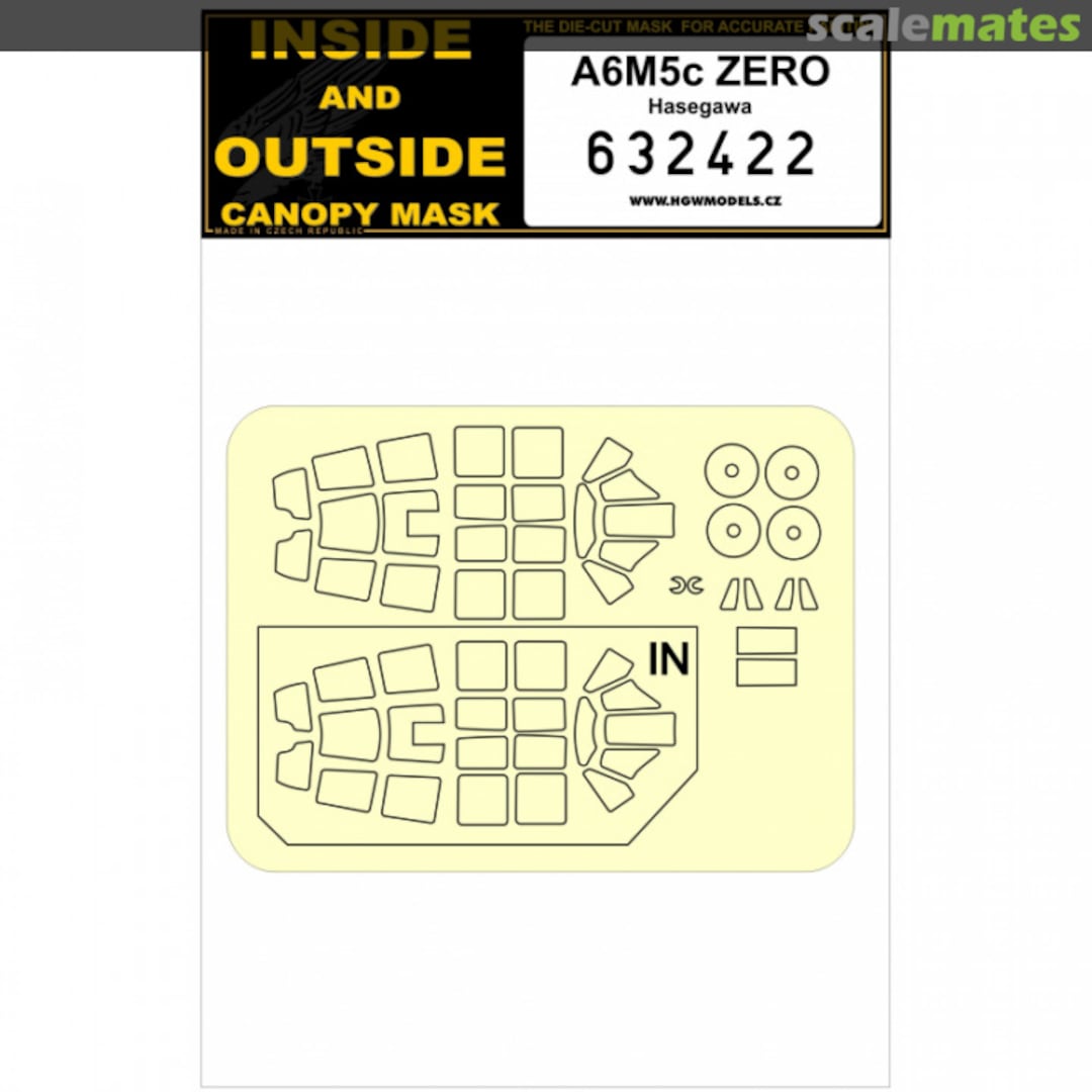 Boxart A6M5c ZERO - Masks - Hasegawa - 632422 HGW Models Boxart A6M5c ZERO - Masks - Hasegawa - 632422 HGW Models