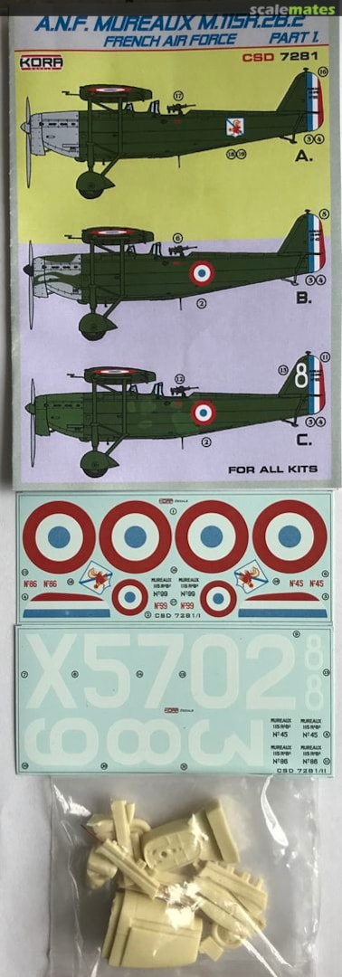 Boxart A.N.F.Mureaux M.115R2B.2 French Air Force CSD 7281 Kora Models Boxart A.N.F.Mureaux M.115R2B.2 French Air Force CSD 7281 Kora Models