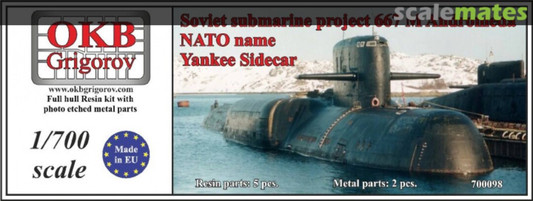 Boxart Soviet submarine project 667 M Andromeda 700098 OKB Grigorov Boxart Soviet submarine project 667 M Andromeda 700098 OKB Grigorov