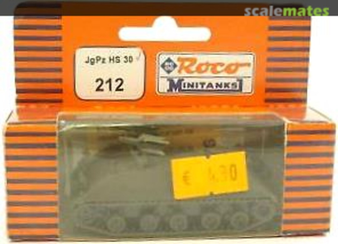 Boxart JgPz HS 30 212 Roco Minitanks Boxart JgPz HS 30 212 Roco Minitanks