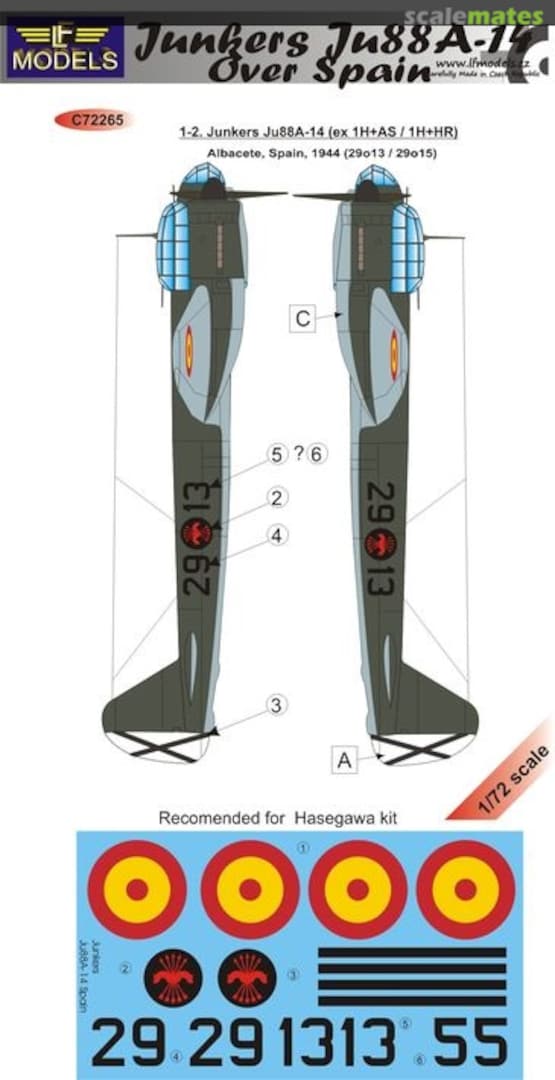 Boxart Junkers Ju88A-14 C72265 LF Models Boxart Junkers Ju88A-14 C72265 LF Models