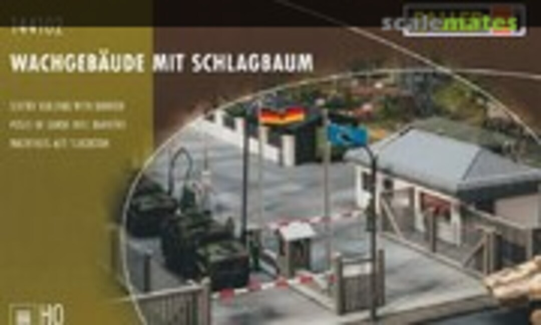 1:87 Wachgebäude mit Schlagbaum (Faller 144102)