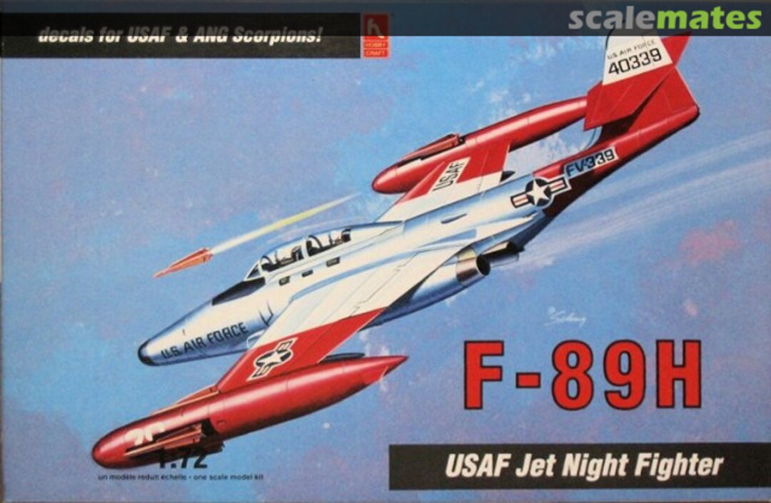 Boxart F-89H Scorpion HC1376 Hobbycraft