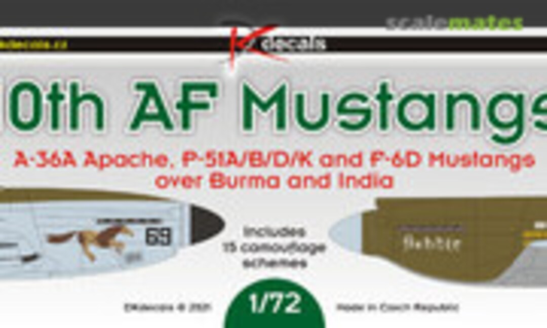 1:72 10th AF Mustangs (DK Decals 72093) 72093