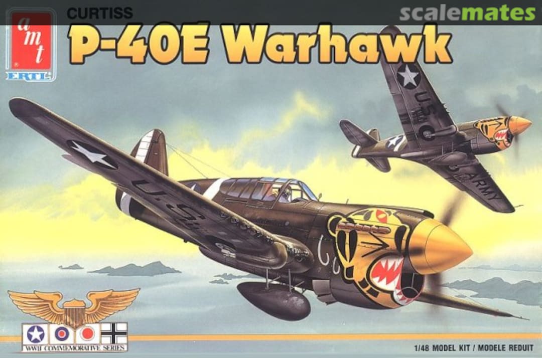 Boxart Curtiss P-40E Warhawk 8879 AMT/ERTL Boxart Curtiss P-40E Warhawk 8879 AMT/ERTL