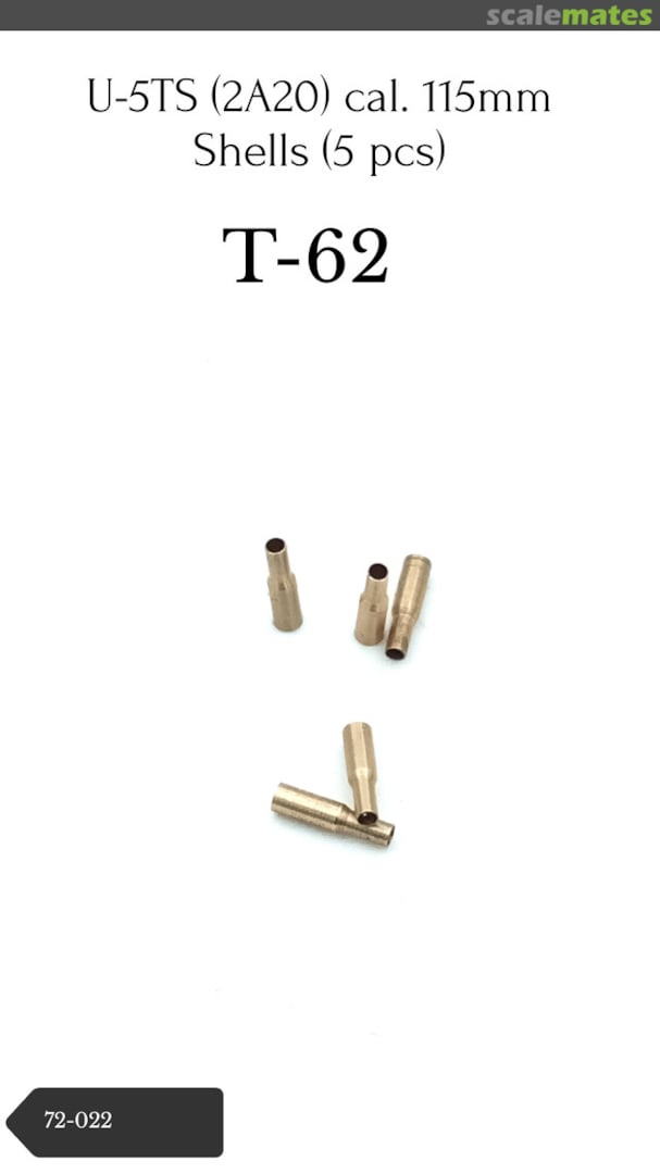Boxart U-5TS 2A20 cal. 115mm Shells for T-62 72-022 MicroWorld Boxart U-5TS 2A20 cal. 115mm Shells for T-62 72-022 MicroWorld