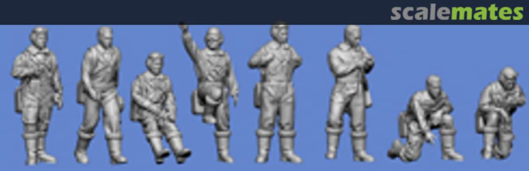 Boxart USSR 1939-45 Soviet pilots and ground crew WW2 - 711 Germania Figuren Boxart USSR 1939-45 Soviet pilots and ground crew WW2 - 711 Germania Figuren