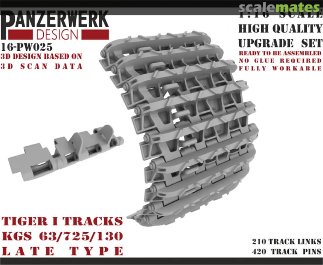 Boxart Tiger I Late tracks 16-PW025 Panzerwerk design Boxart Tiger I Late tracks 16-PW025 Panzerwerk design