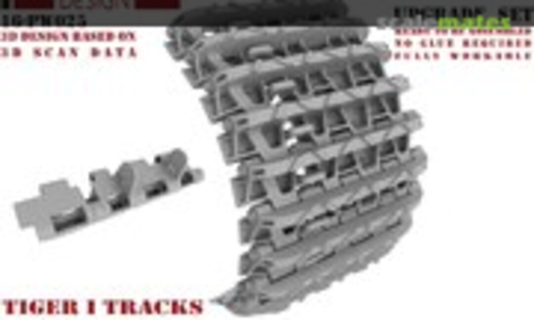 1:16 Tiger I Late tracks (Panzerwerk design 16-PW025) 16-PW025