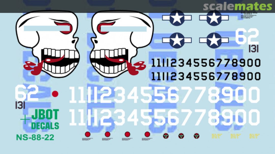 Boxart Egg P-40 Skull JBOT Decals Boxart Egg P-40 Skull JBOT Decals