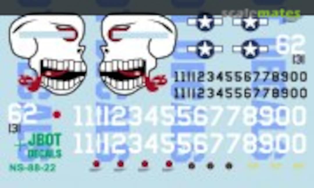 1:Egg Egg P-40 Skull (JBOT Decals )