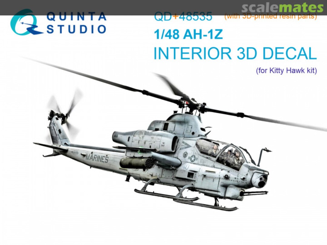 Boxart AH-1Z interior 3D decals (with 3D-printed resin parts) QD+48535 Quinta Studio Boxart AH-1Z interior 3D decals (with 3D-printed resin parts) QD+48535 Quinta Studio