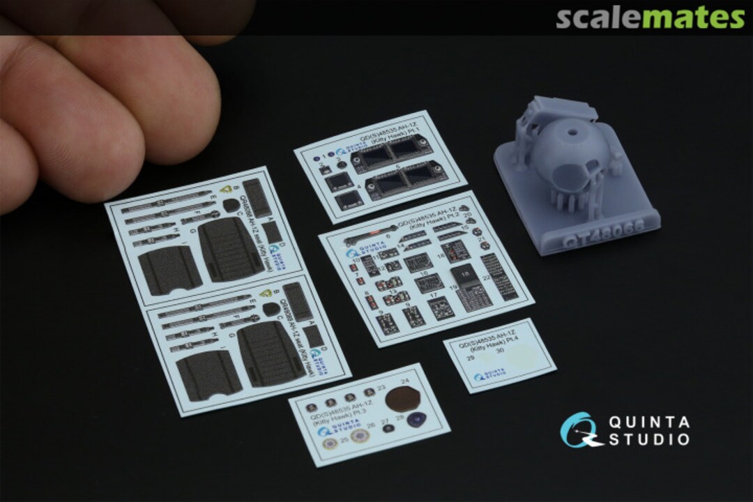 Contents AH-1Z interior 3D decals (with 3D-printed resin parts) QD+48535 Quinta Studio Contents AH-1Z interior 3D decals (with 3D-printed resin parts) QD+48535 Quinta Studio