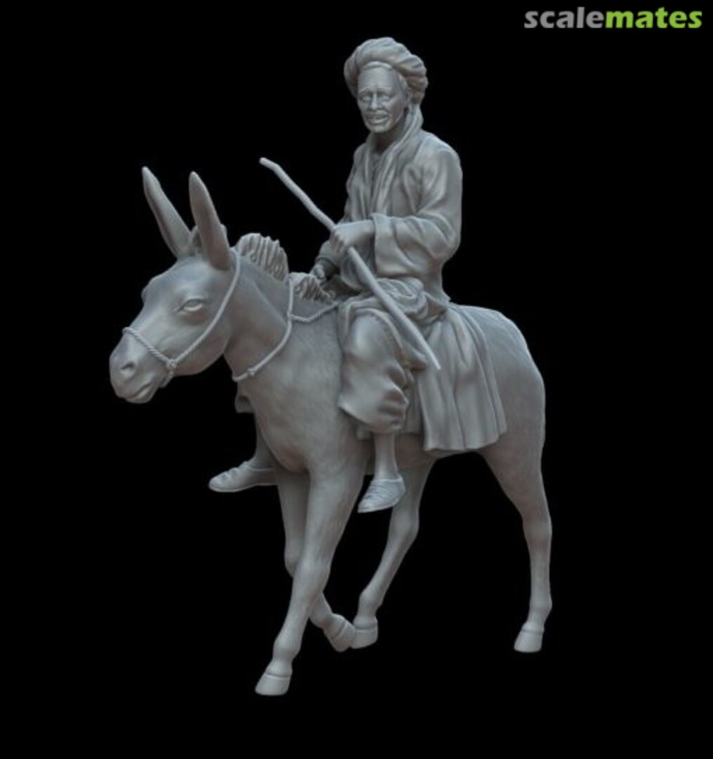 Boxart Arab on a donkey F72114 White Stork Miniatures Boxart Arab on a donkey F72114 White Stork Miniatures