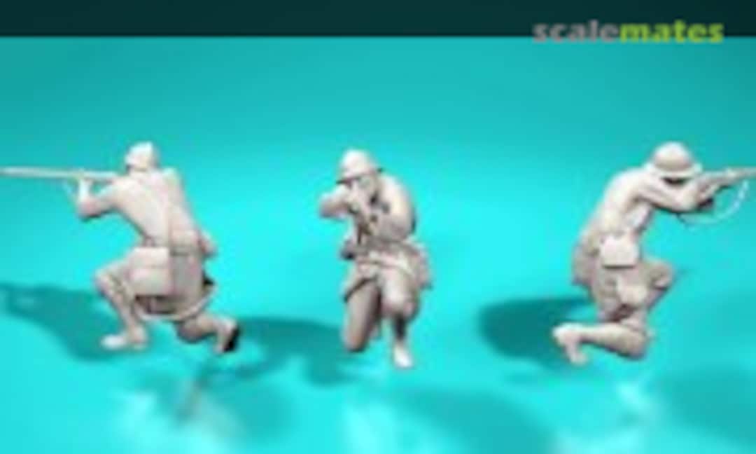 1:35 WWI French soldier - Shooting 2 (EMP3d 99203604-35) 99203604-35