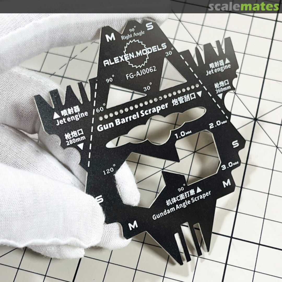 Contents 5in1 Grinding Scraper Tool (0.4mm, muzzle grinding, scraping, bending, polishing, etch folding) FG-AJ0062 Alexen Model Contents 5in1 Grinding Scraper Tool (0.4mm, muzzle grinding, scraping, bending, polishing, etch folding) FG-AJ0062 Alexen Model