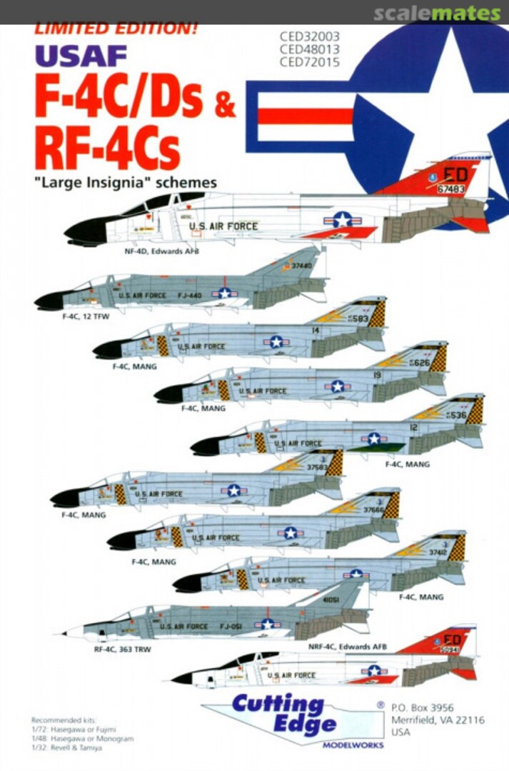 Boxart F-4C/Ds & RF-4Cs CED48013 Cutting Edge Modelworks Boxart F-4C/Ds & RF-4Cs CED48013 Cutting Edge Modelworks