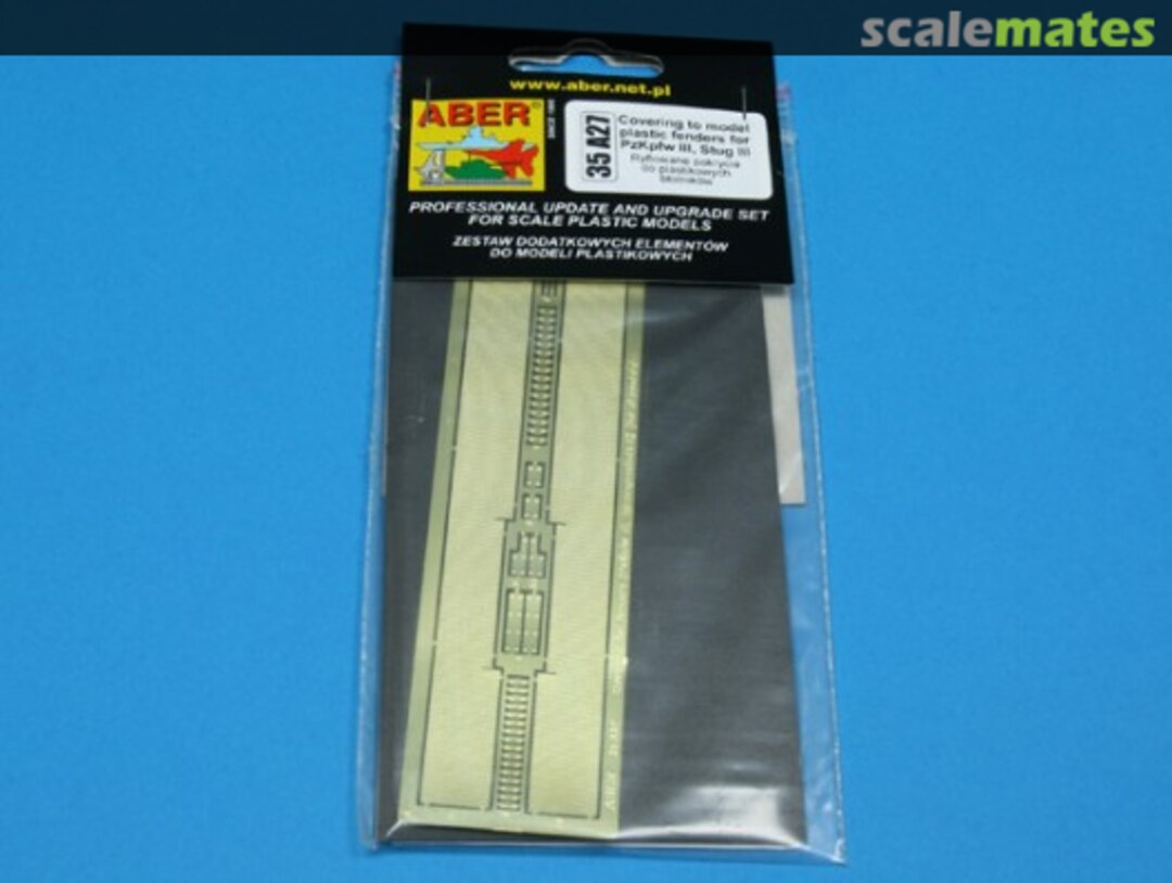 Boxart Covering to Model Plastic Fenders for Pz.Kpfw.III & StuG III 35A027 Aber Boxart Covering to Model Plastic Fenders for Pz.Kpfw.III & StuG III 35A027 Aber